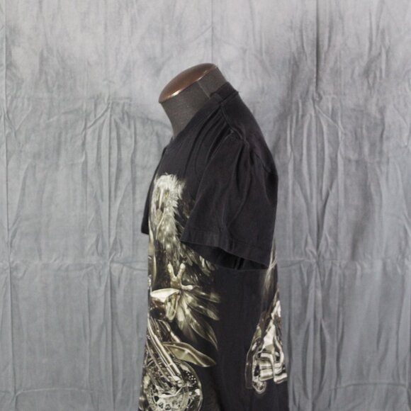Vitnage Graphic T-shirt Bald Eagle Mortocycle Graphic Rock Chang - Men's Meidum - Picture 5 of 10